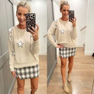 PINK LILY PLaid mini skirt